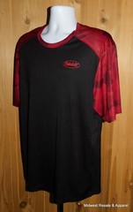 Peterbilt Trucks Red Black Sport Tek CamoHex Colorblock T Shirt Size 2XL Mens