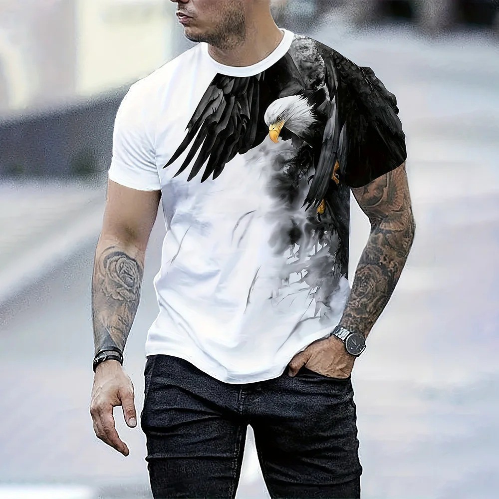 Camiseta Elegante Con Estampado De Letras Para Hombre Camisa Moda Vintagecasual gallery