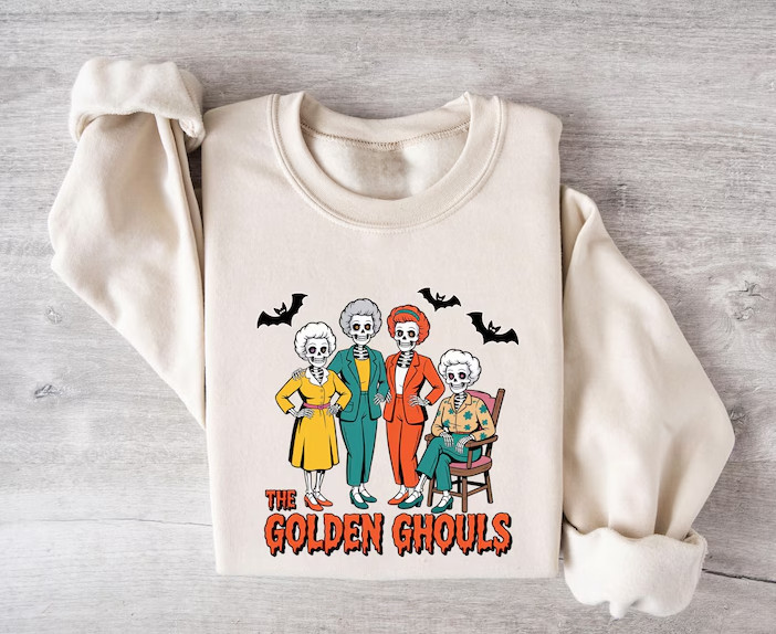 The Golden Girls Ghouls Horror Halloween Shirt, The Golden Ghouls Tee Gift