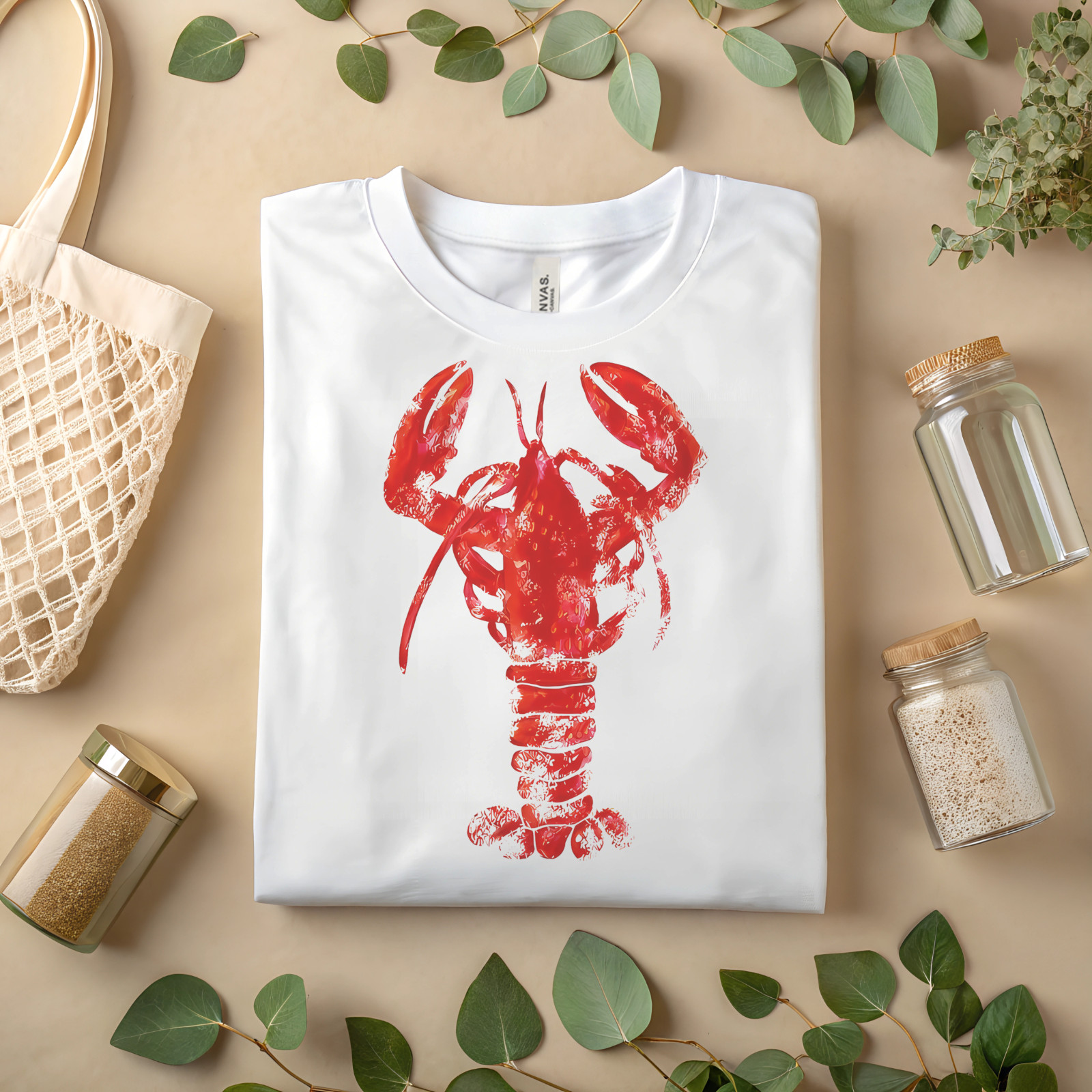 Red Lobster Graphic T-Shirt Coastal Nautical Beachwear Summer Ocean Seafood A82 gallery