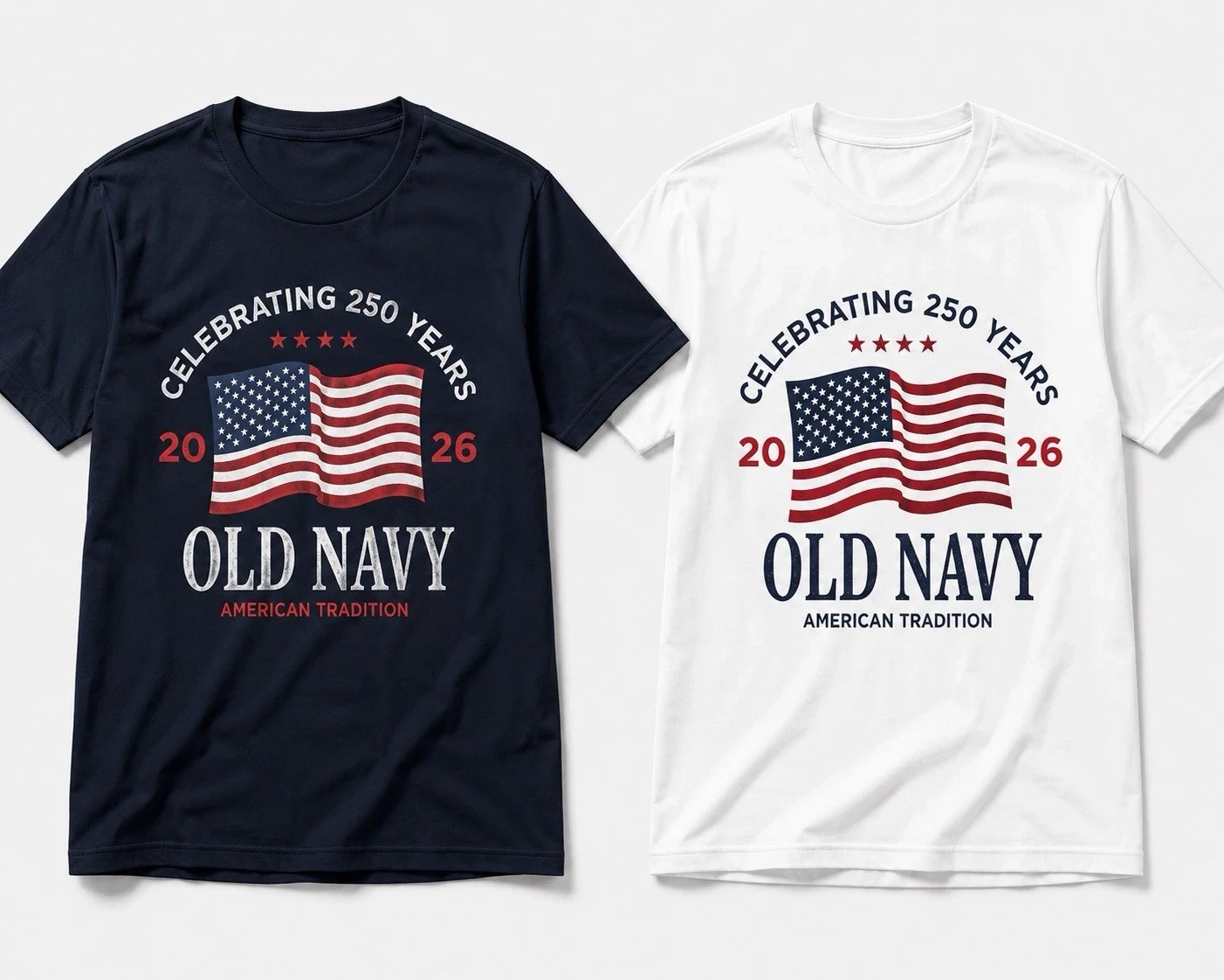 OLD NAVY US Flag 2026 250th Anniversary T-SHIRT Size S-2XL gallery