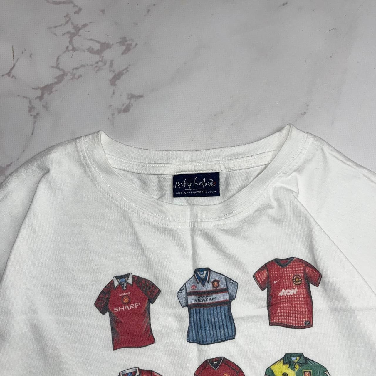 Vintage T-shirt Art Of Football Manchester rare Tee 90's gallery