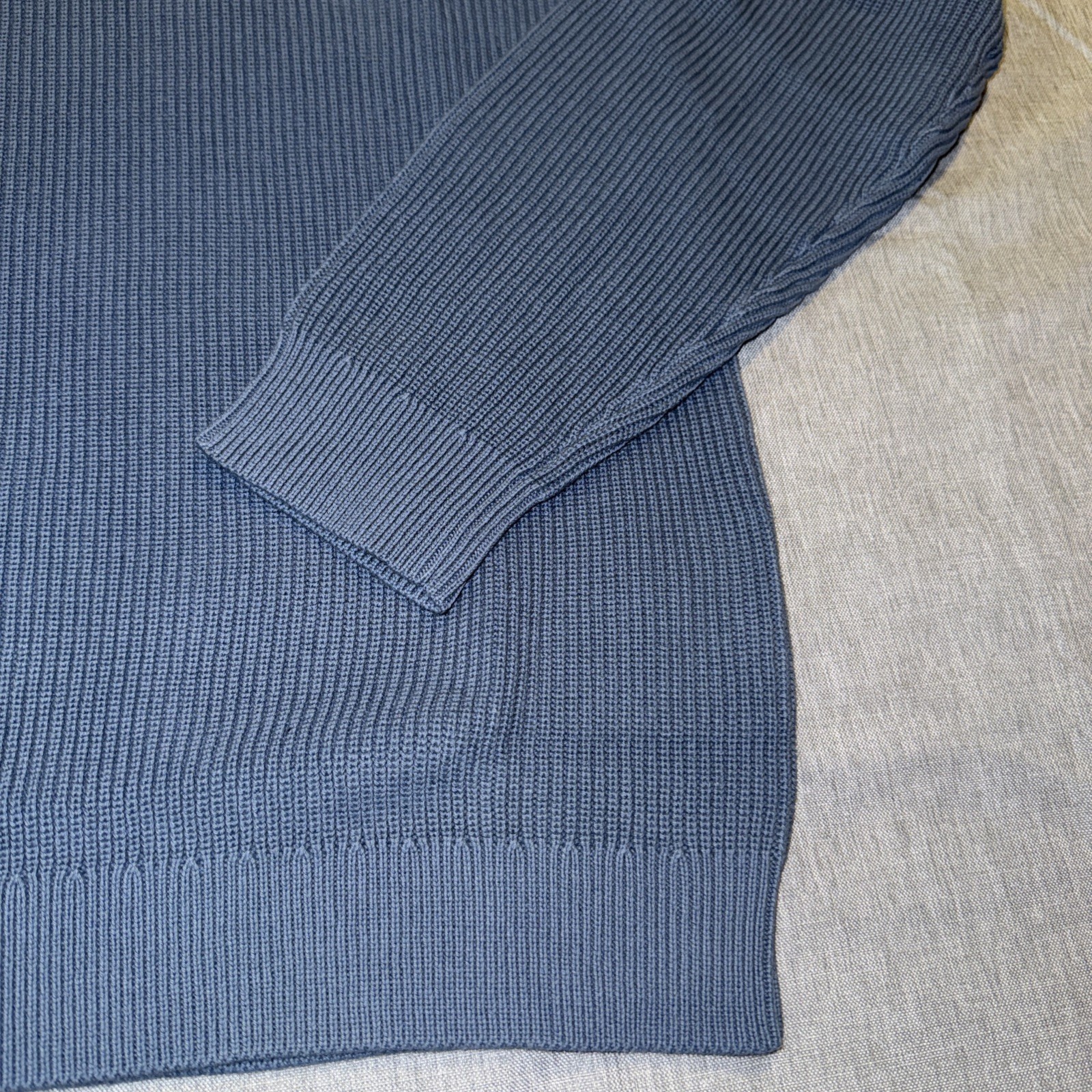 Cotton Knitted Textured Crew Neck Sweater-L-Tailored Athlete gallery