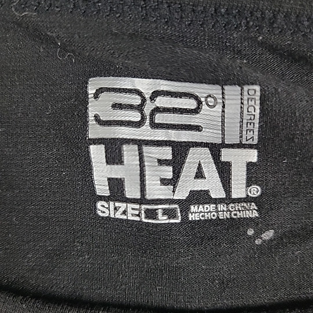 32 Degrees Heat Base Layer Long Sleeve Shirt Black Smooth Performance Mens XL gallery