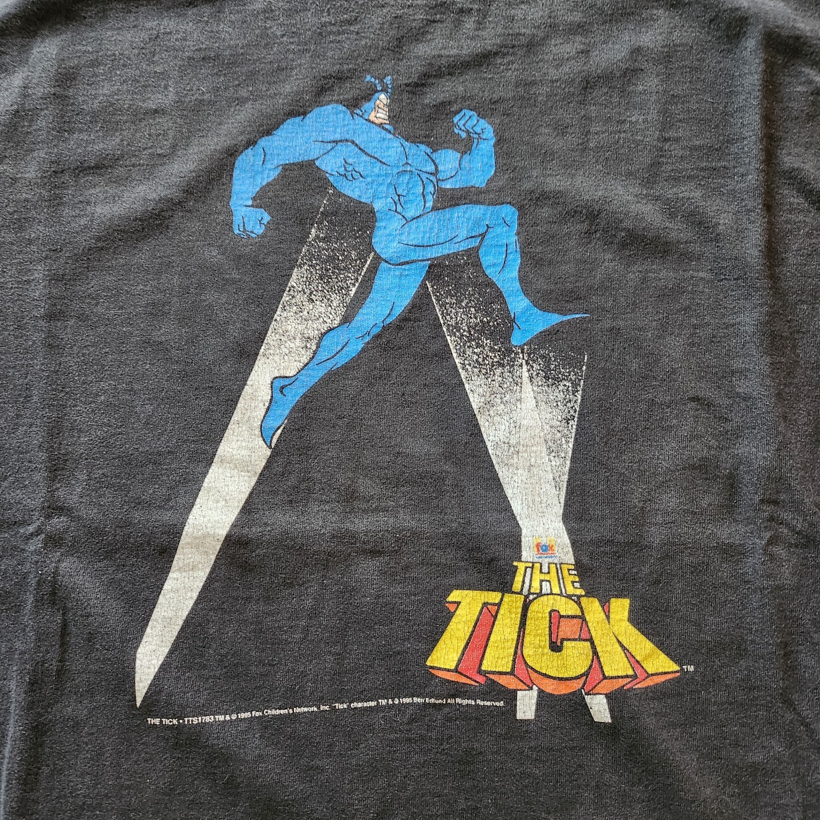 Vintage 90s The Tick Fox Kids TV Show Promo Tshirt Size XL Single Stitch gallery