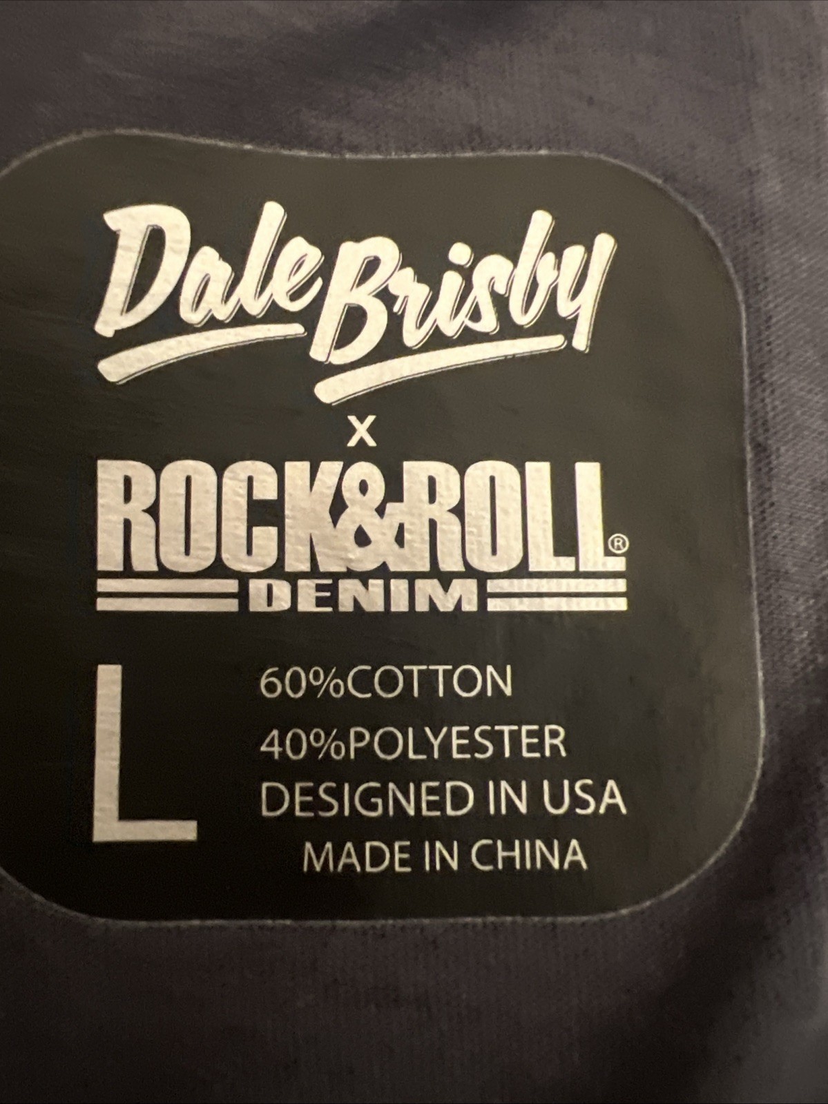 Rock & Roll Denim Dale Brisby Rodeo Time Ol' Son Blue Graphic T-Shirt LARGE gallery