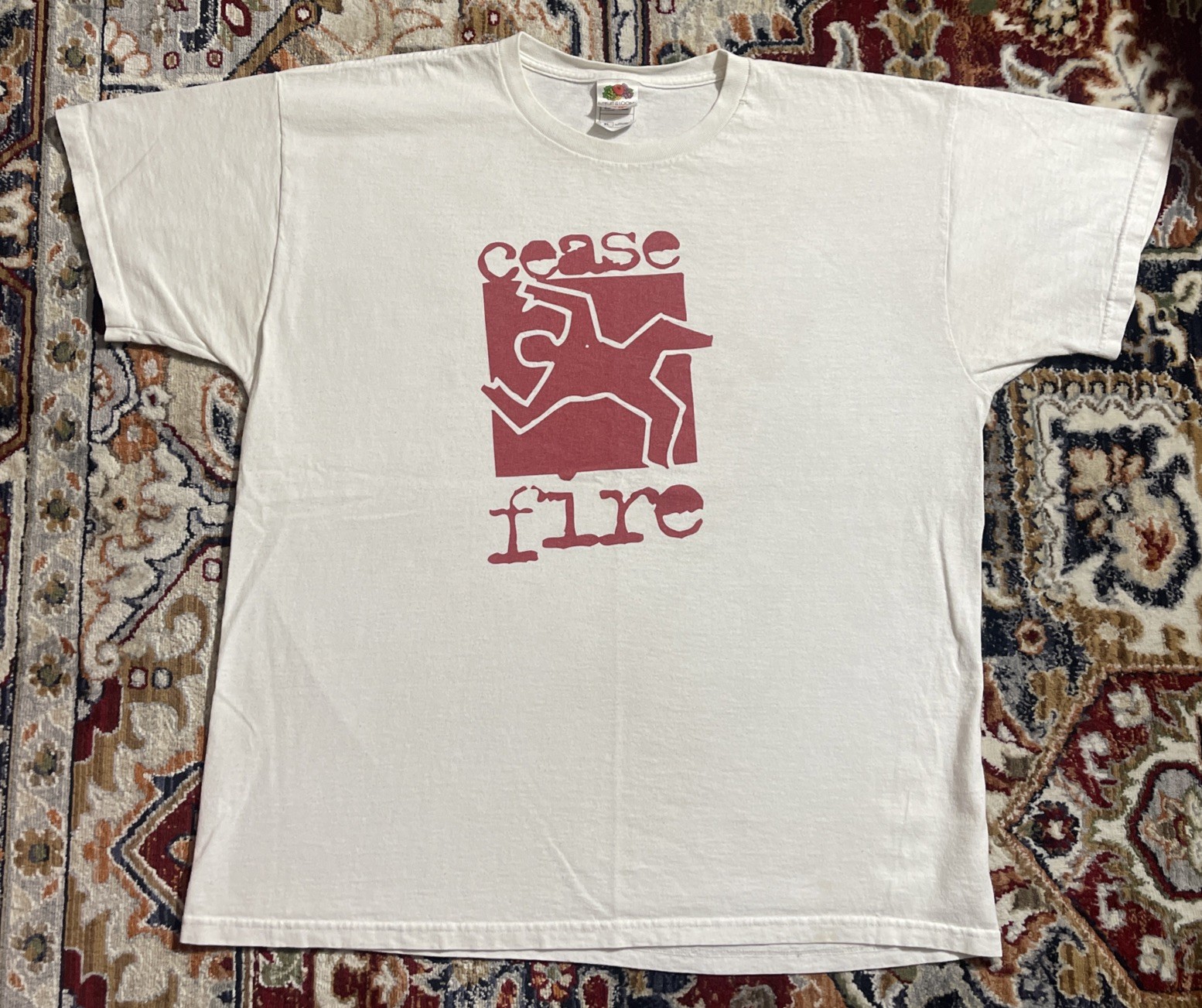 VTG Y2K Cease Fire Chicago Stop The Shooting Gun Violence T-Shirt size ADULT XL gallery
