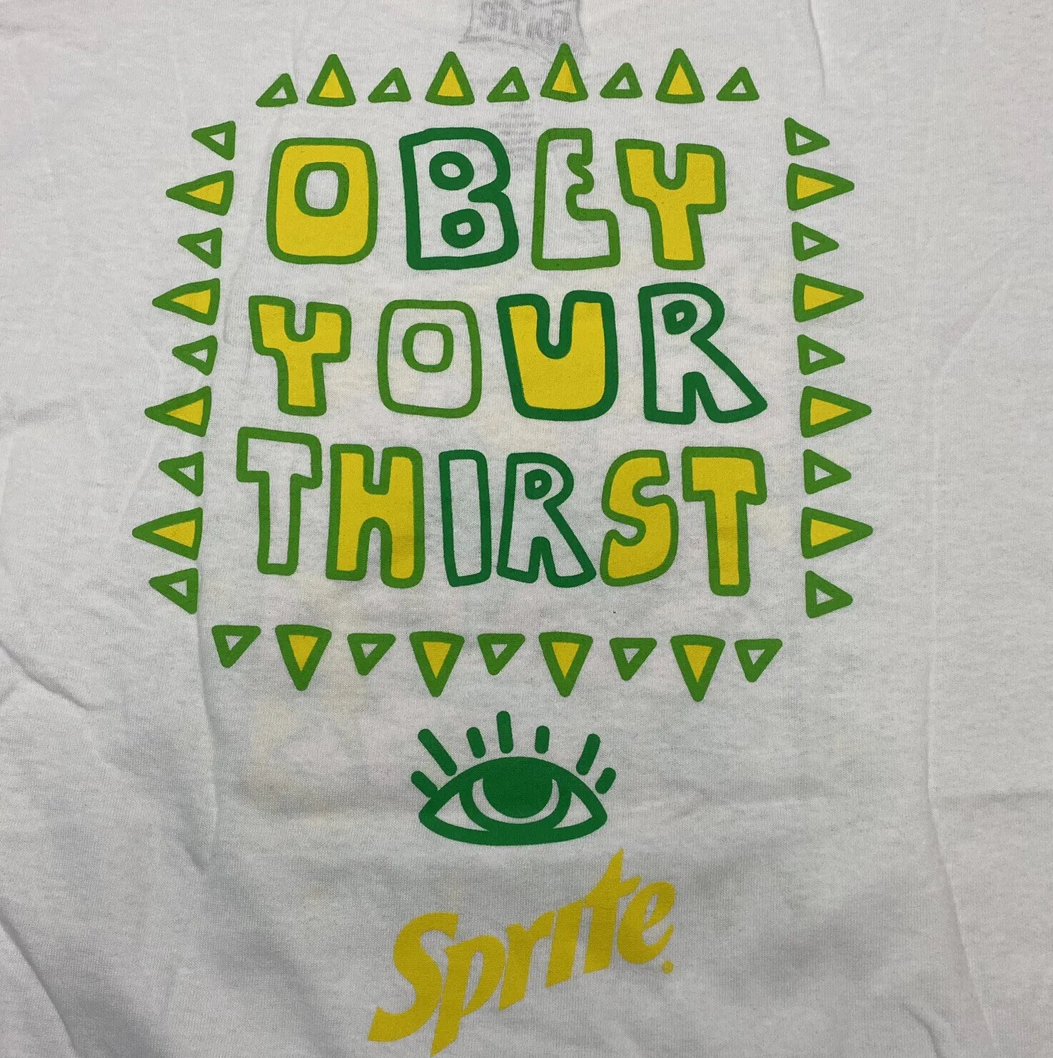 Pop Art SPRITE - 80’s Keith Haring Style Graphic T-Shirt Pink Green Adult Sz: L gallery