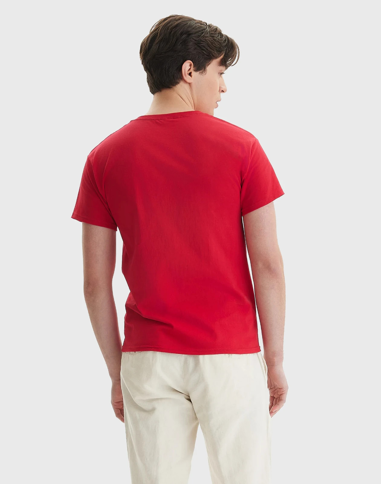 Hanes Men Crew neck T-Shirt 4-Pack ComfortSoft 100% Cotton Heavyweight Tee Plain gallery