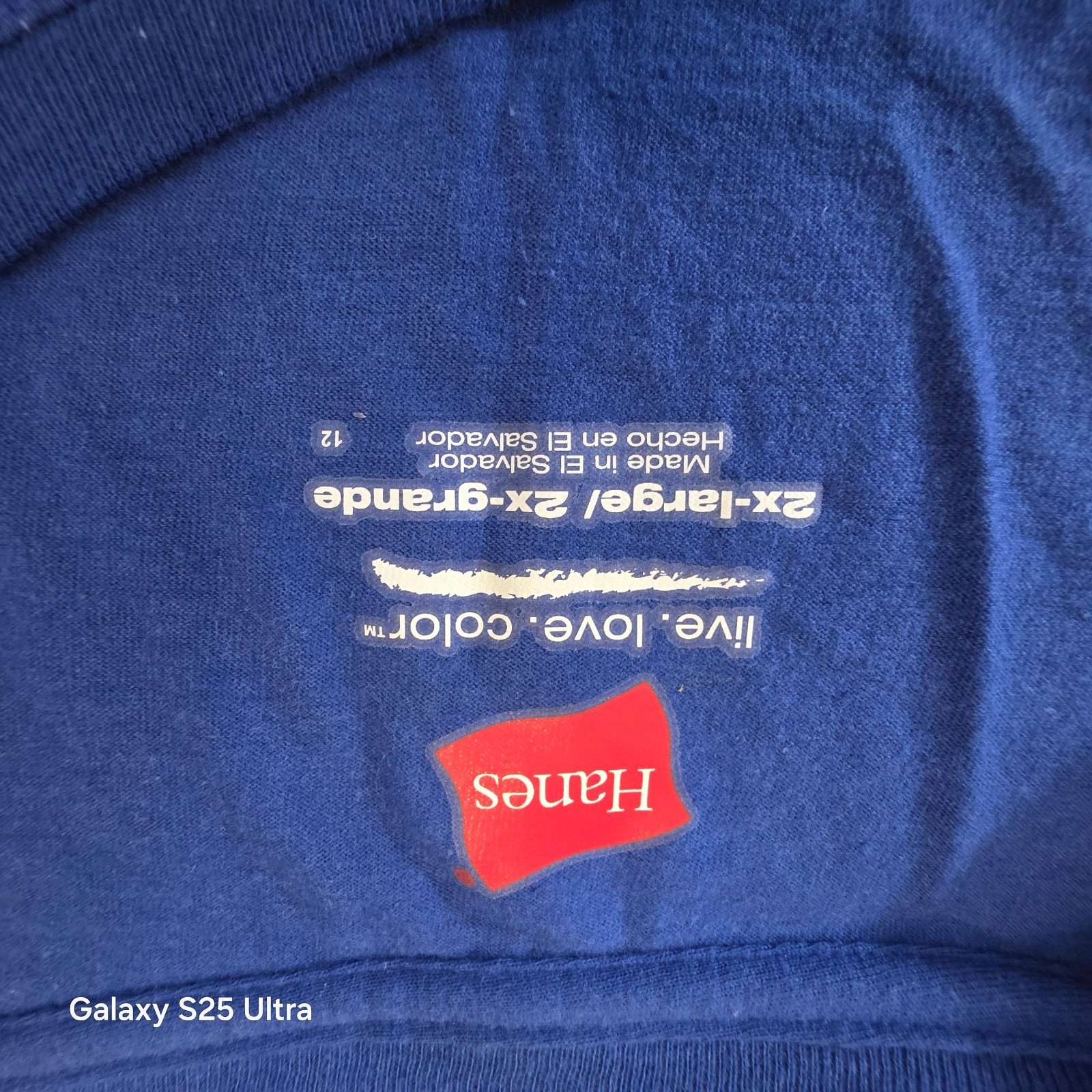Hanes Men's Short Sleeve Blue T-Shirt Crewneck ComfortBlend Sz - 2XL gallery