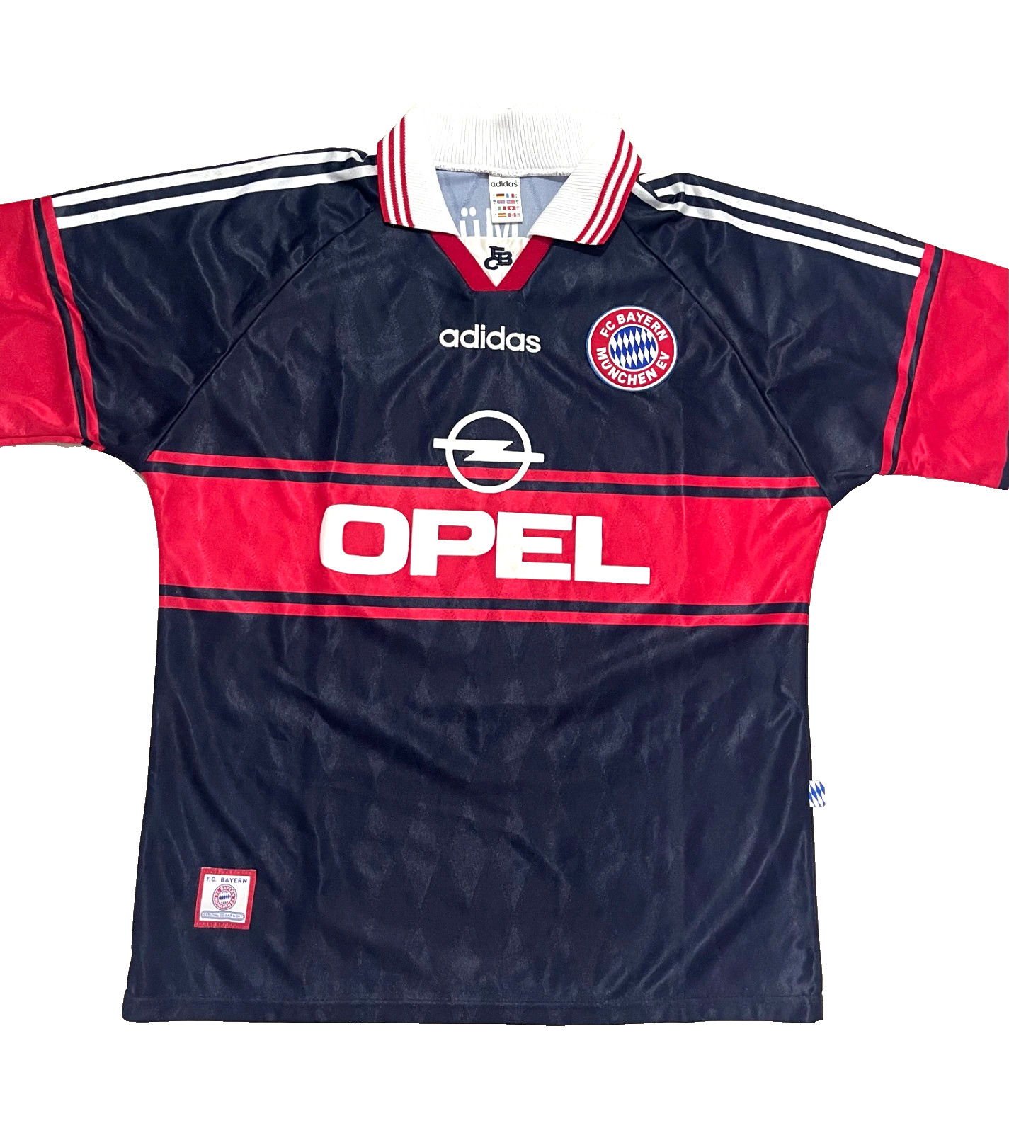 Bayern Munich 1997 1998 1999 Home Shirt Adidas Opel Vintage Jersey Size L gallery