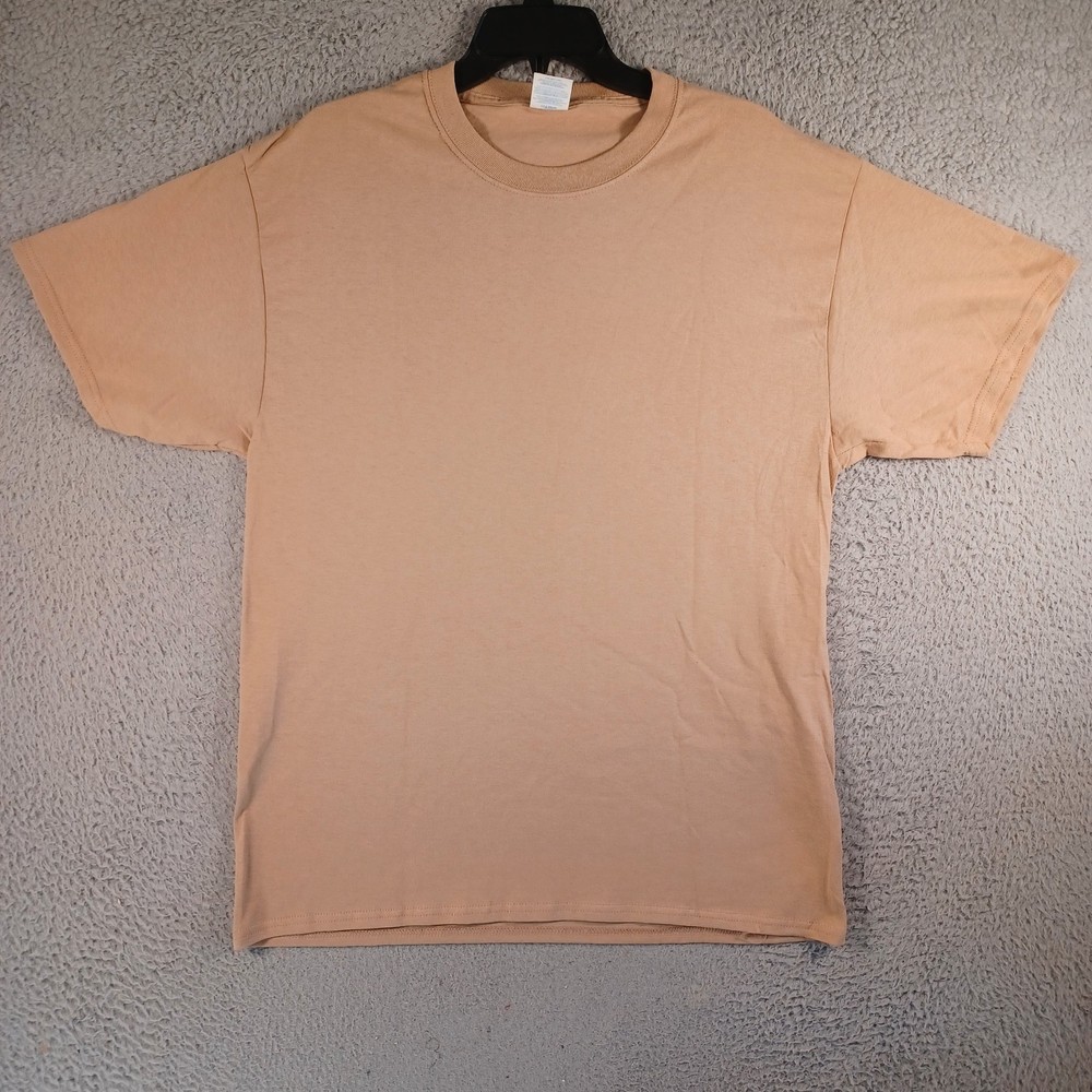 Dravus Duck Chart Sand Brown T-Shirt Mens Size Large Fish Wildlife Hunting Camp