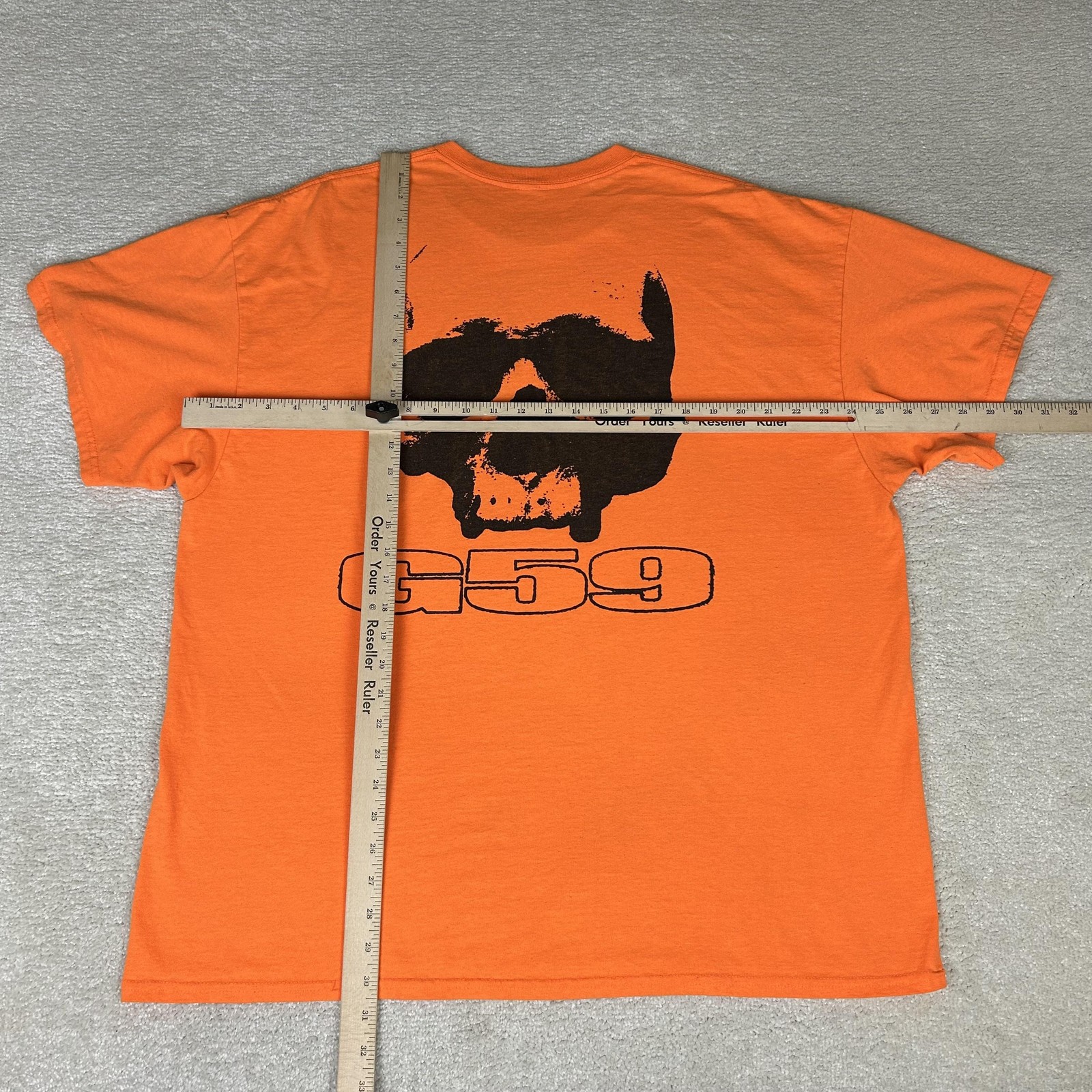 G59 Records Shirt Mens 2XL Orange Skull Hip Hop Punk Rap Tee Suicideboys Merch gallery