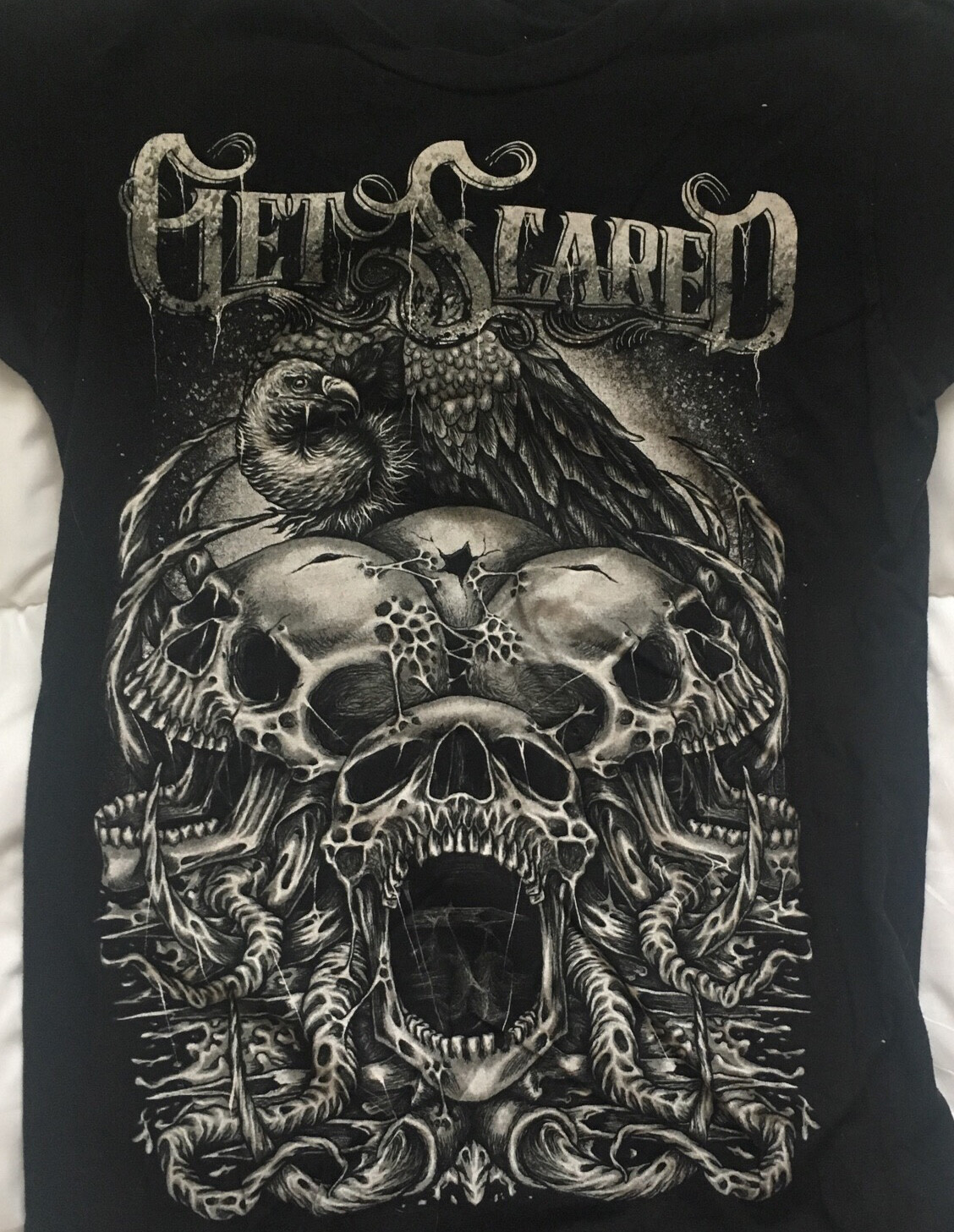 Vintage Get Scared Band Men T-shirt Black Short Sleeve All Sizes S-4XL JJ883 gallery