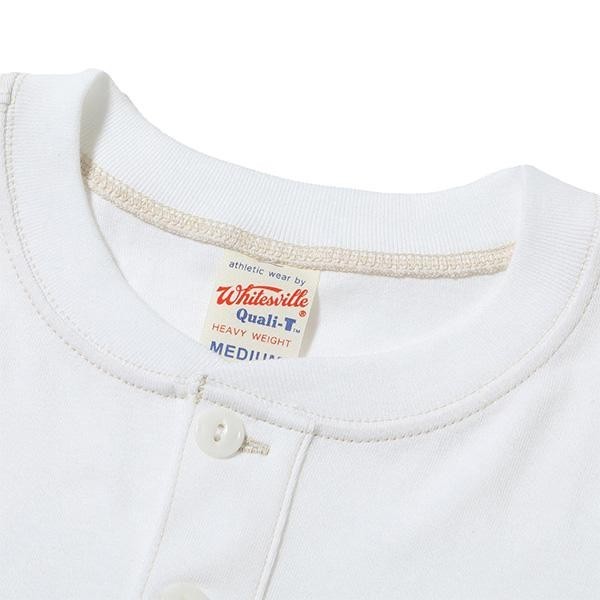 WHITESVILLE HENLEY NECK Short Sleeve 1-PACK T-SHIRT - [ WV79681] Made in Japan gallery