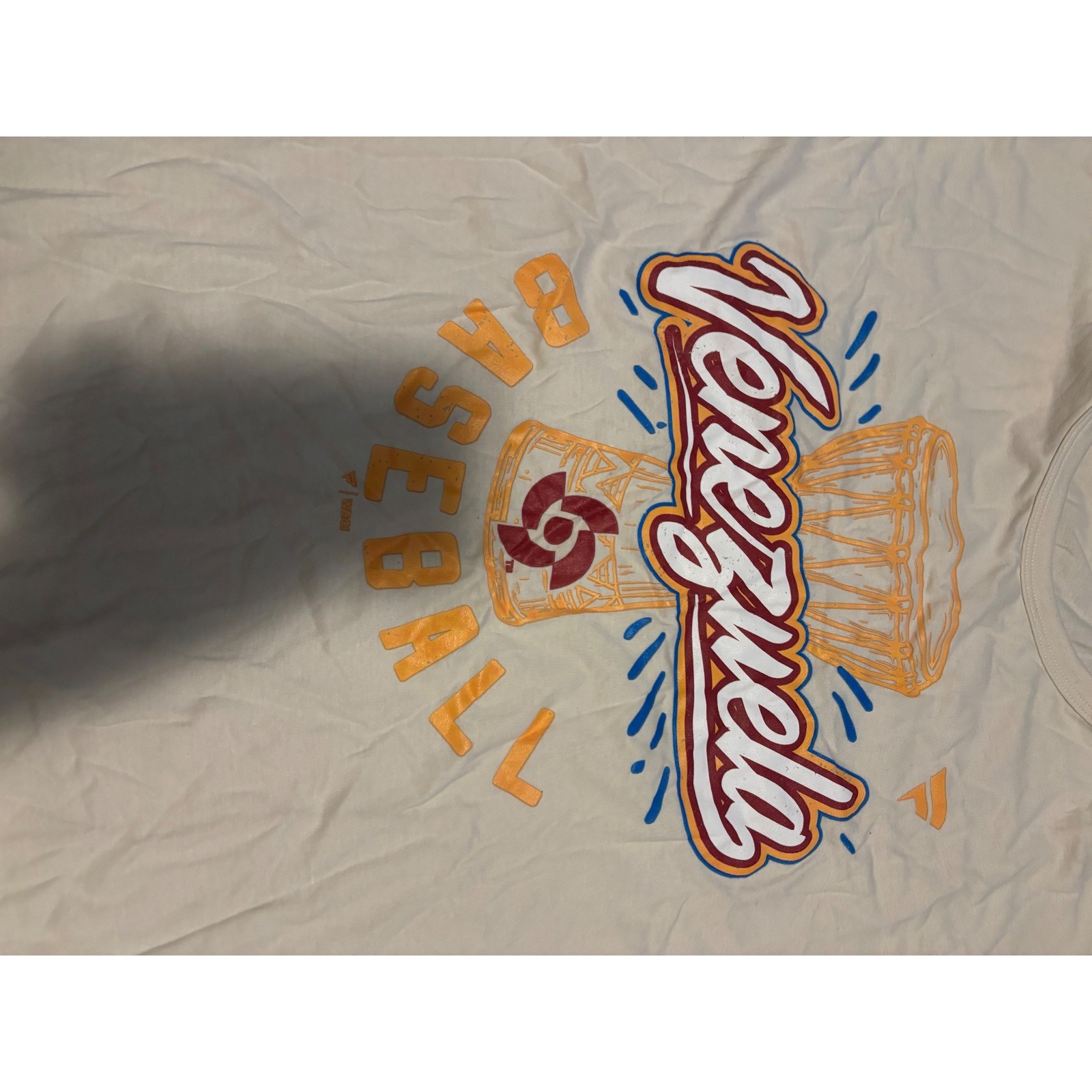 Fanatics Venezuela Baseball Graphic T-Shirt Mens XL Cream Short Sleeve Tee WBC gallery