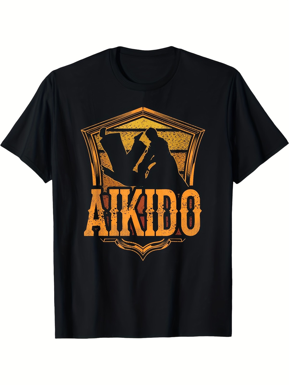 Men’S Aikido Martial Arts Fighter Training T-Shirt | Heavyweight Tee