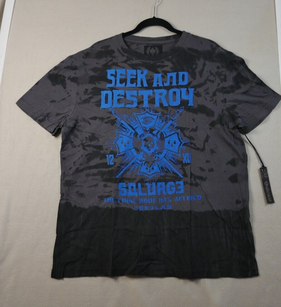 Genuine Vintage Salvage Brand T Shirt "Shogun" Charcoal V51T425 Size XXL gallery