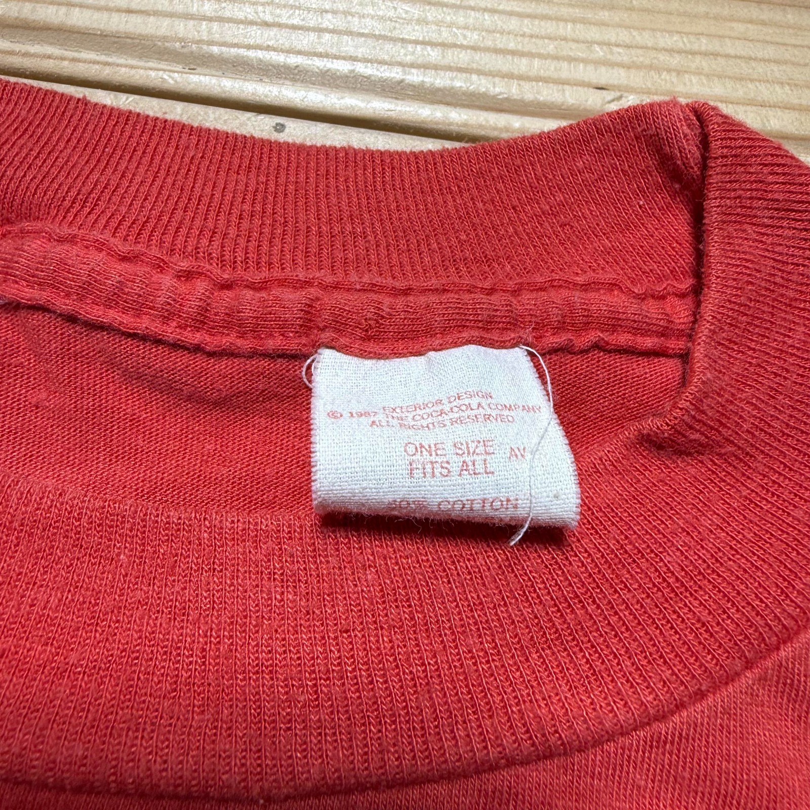 Vintage 1987 Coca-Cola Coke Versatile Active Wearables Promo T-Shirt - One Size gallery