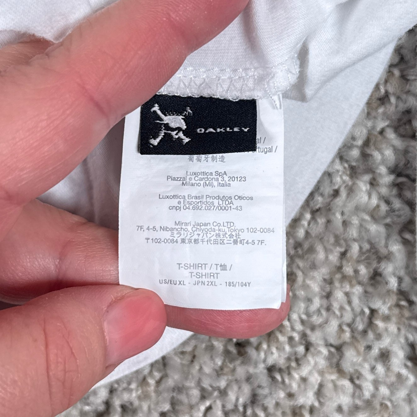Oakley Shirt Mens XL White Thermonuclear Protection Dinosaur Skate Long Sleeve gallery