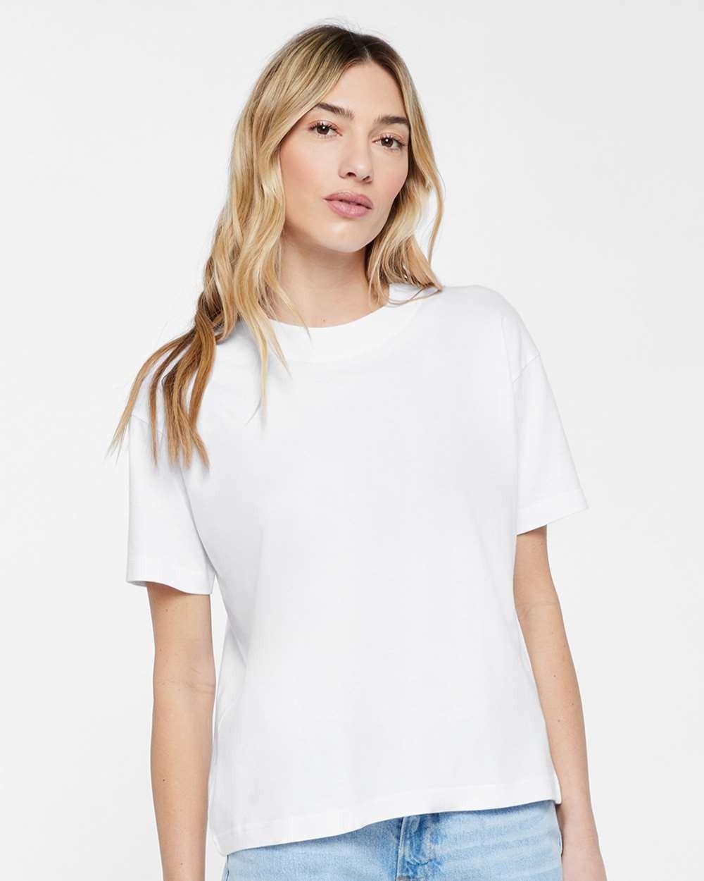 Oversized Drop Shoulder Relaxed Crew Tee Casual Streetwear Shirt Unisex LAT 3520 gallery