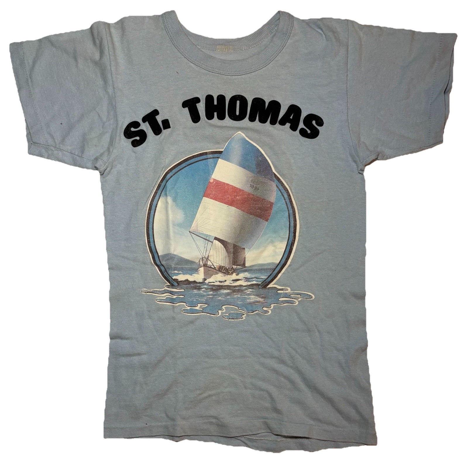 Vintage 70s St Thomas Roach 1974 T Shirt True Vintage Single Stitch Adult XS/S*