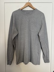 Carhartt Loose Fit Shirt Mens Sz S Gray Long Sleeve Pocket Workwear