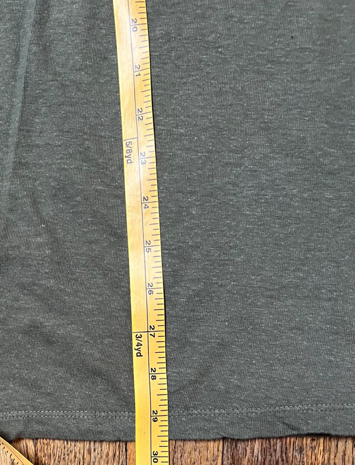 Men's ONNO Short Sleeve 55% Hemp/45% Cotton Green/Cypress T-Shirt, 2X, NOS gallery