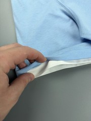 Mens Brunello Cucinelli Silk/Cottone With Faux-Layering T-Shirt Sky Blue Size L