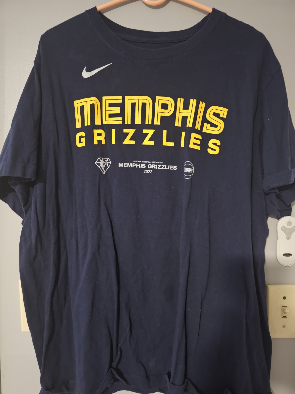 Mens Nike Memphis Grizzlies 2022 Playoff Tshirt Size Xxl