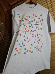 True Vintage 90s Single Stitch LL Bean LL Beans Jelly Beans Tee T Shirt L Funny