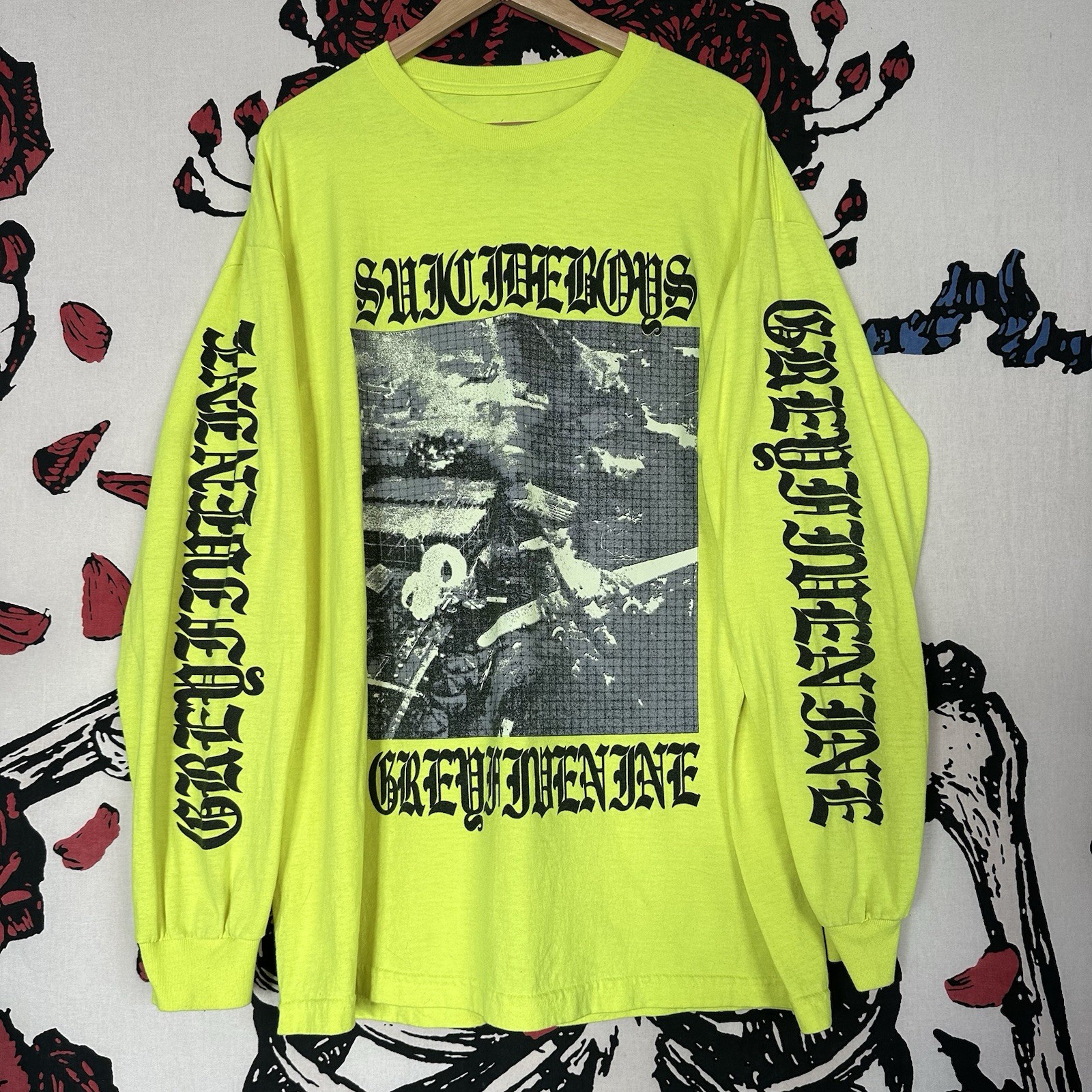 G59 Grey Day Tour 2019 SuicideBoys Long Sleeve Shirt Hip Hop Rap Lil Peep XL gallery