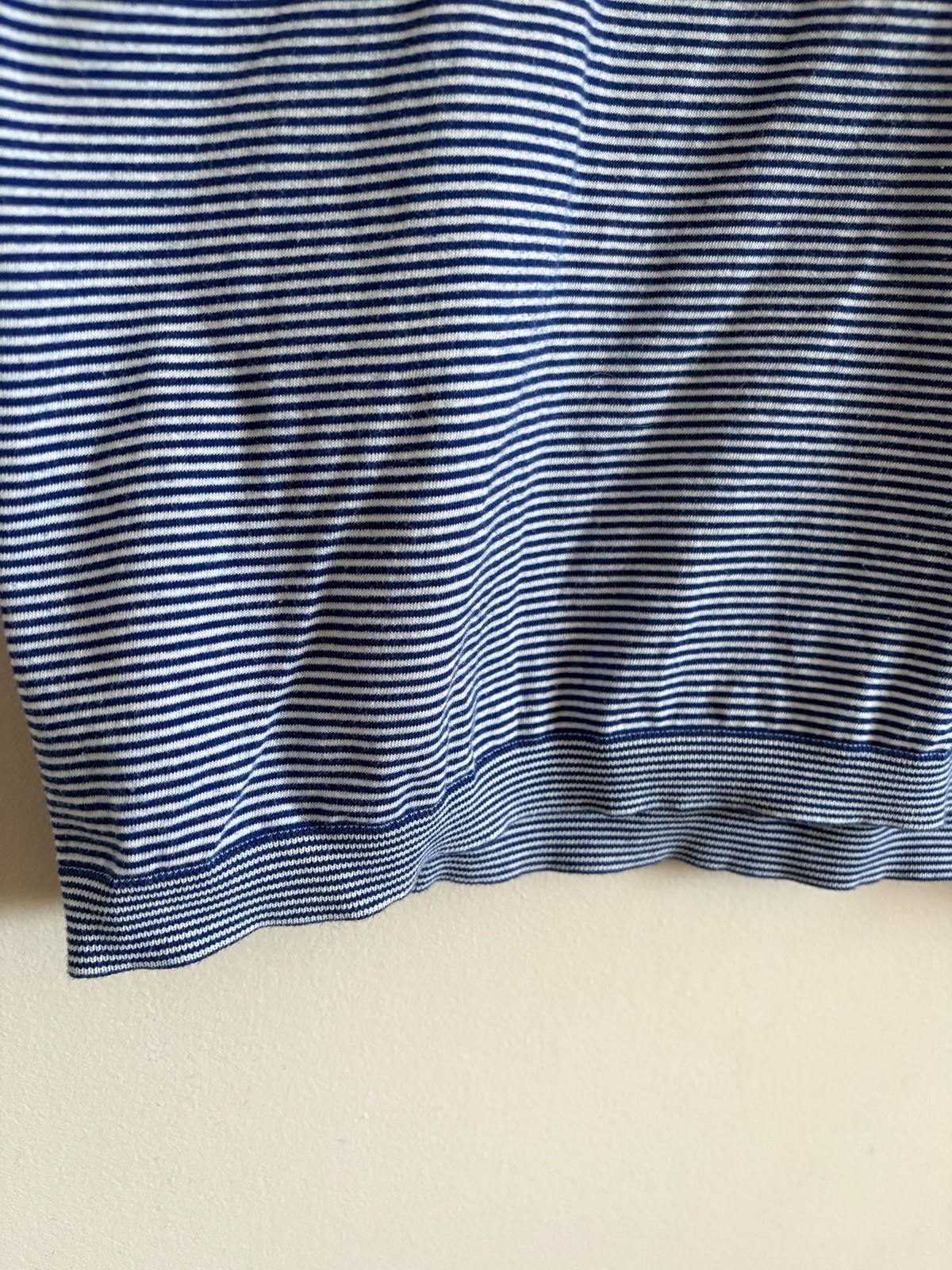 Ted Baker London Men’s Striped Tshirt US XL UK 5 Blue White 100% Cotton gallery