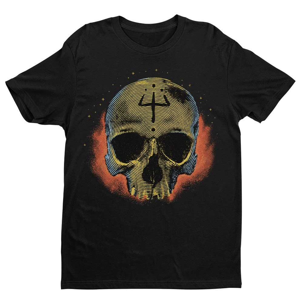 Retro Dark Skull Unisex T-shirt | Gothic Skull Shirt Gifts for Men gallery