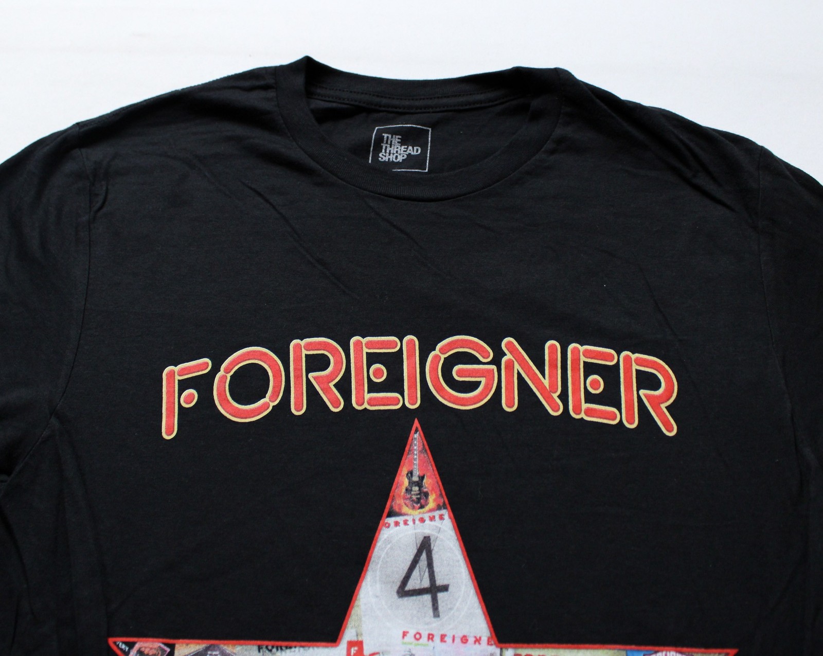 The Thread Shop Unisex Adult's Foreigner Texas Farewell T-Shirt EJ3 Black Small gallery