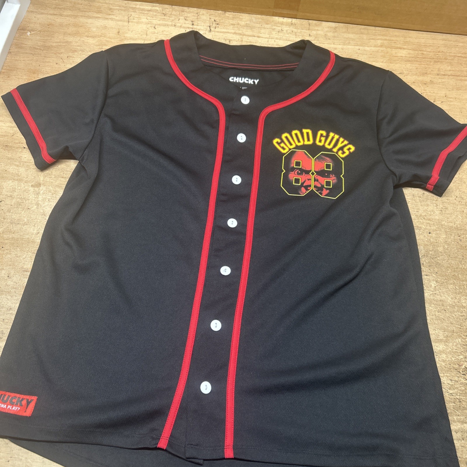 Chucky / Child's Play Baseball Jersey Size Large Good Guys gallery