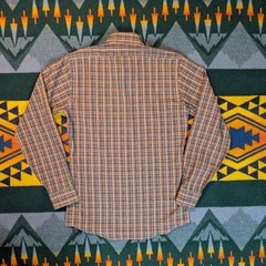Arrow plaid button-up single needle tailored dress shirt Small