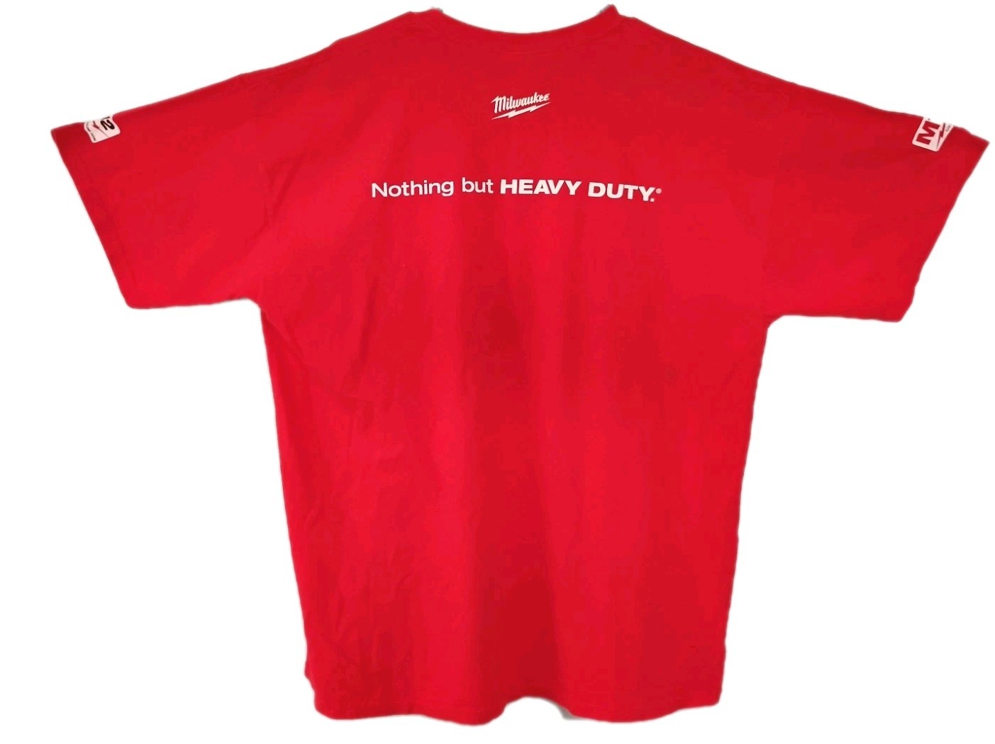 Milwaukee Tools XL Red T-shirt "Nothing But Heavy Duty " Short Sleeve M12 M18 gallery