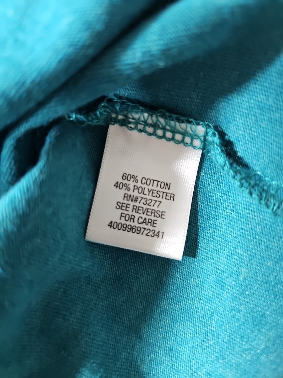 Croft & Barrow Men's Henley Shirt Easy Care Teal Green Short Sleeve Size Large gallery