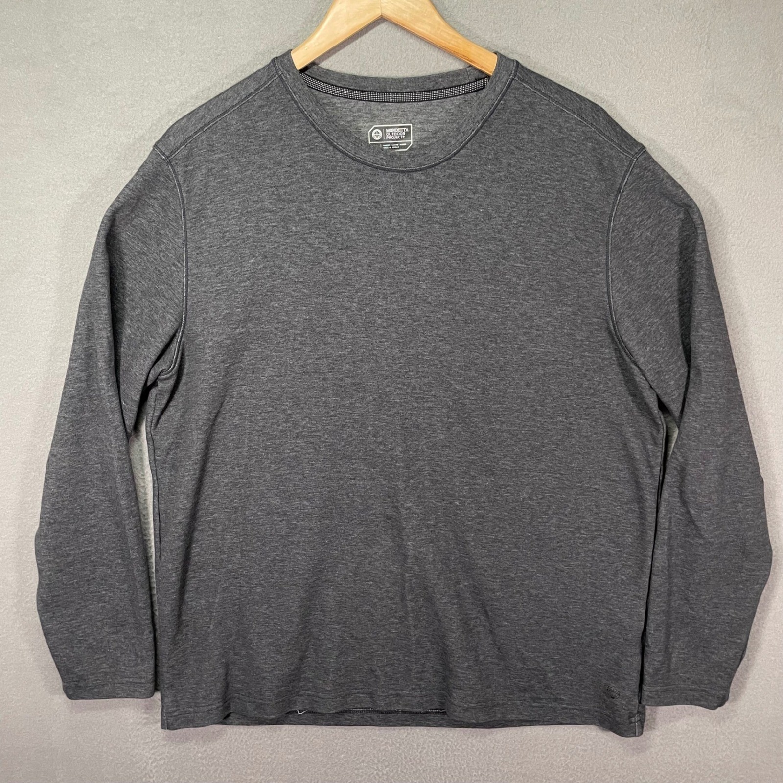 Mondetta Outdoor Project Long Sleeve Shirt Mens L Gray Excellent Polygiene Tee gallery