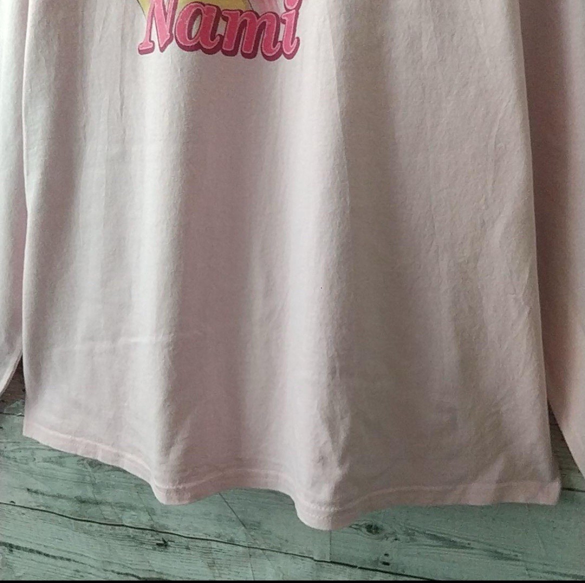 Rare Design ONE PIECE Nami Sexy Bikini Heart Long Sleeve T-Shirt Pink XL Mens gallery