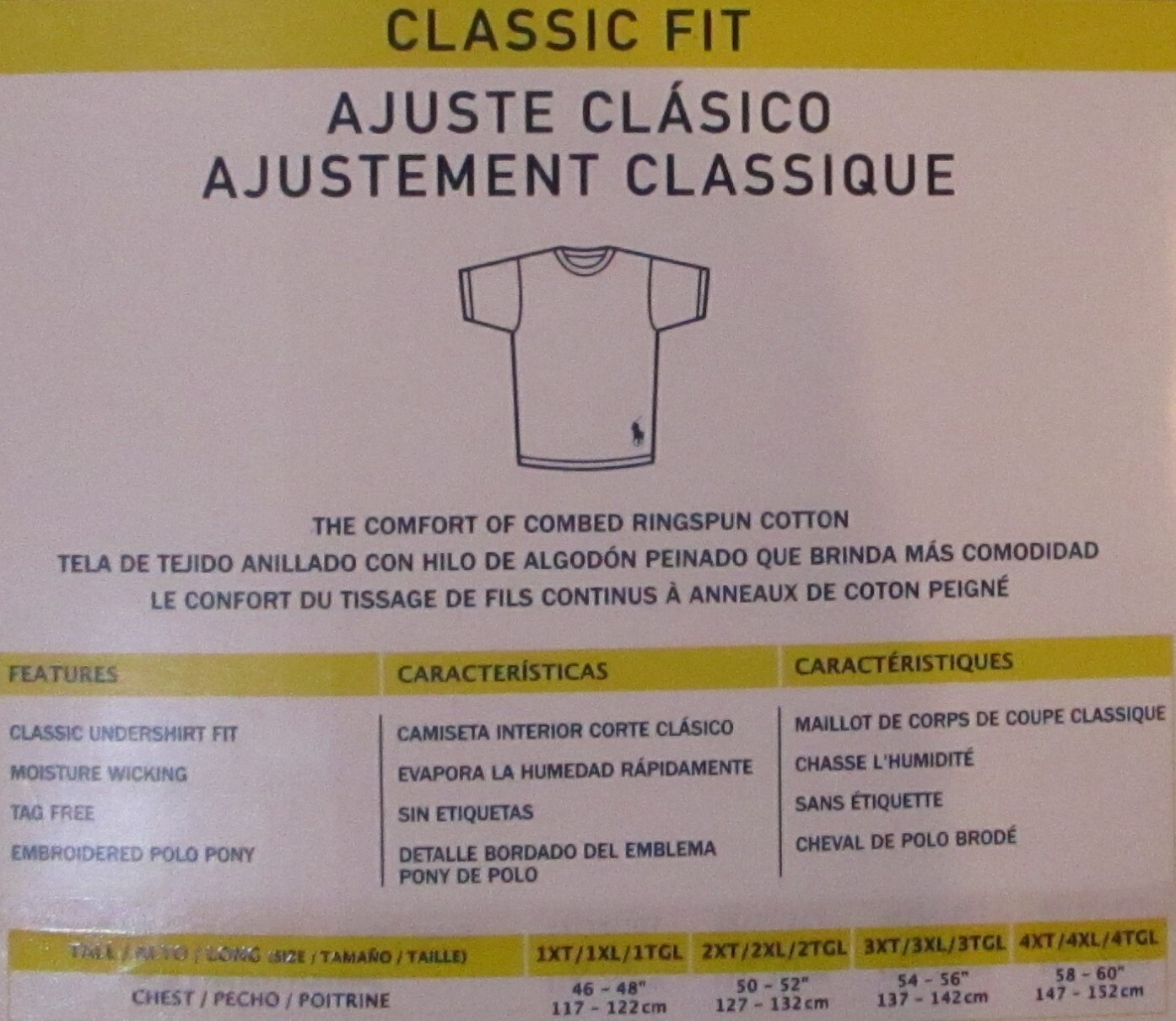3 GENUINE POLO RALPH LAUREN MENS 1XL TO 6XL BIG&TALL WHITE COTTON CREW T-SHIRTS gallery