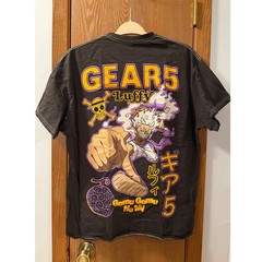 One Piece Ripple Junction Gear 5 Luffy Shirt Mens Large L Black NWT BoxLunch Tee