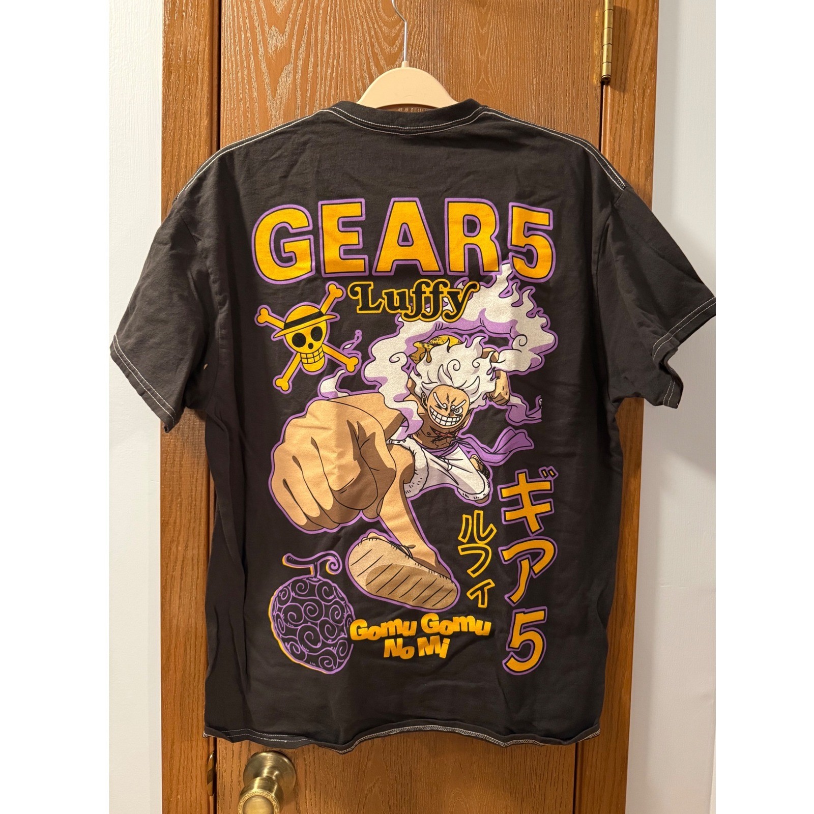 One Piece Ripple Junction Gear 5 Luffy Shirt Mens Large L Black NWT BoxLunch Tee gallery