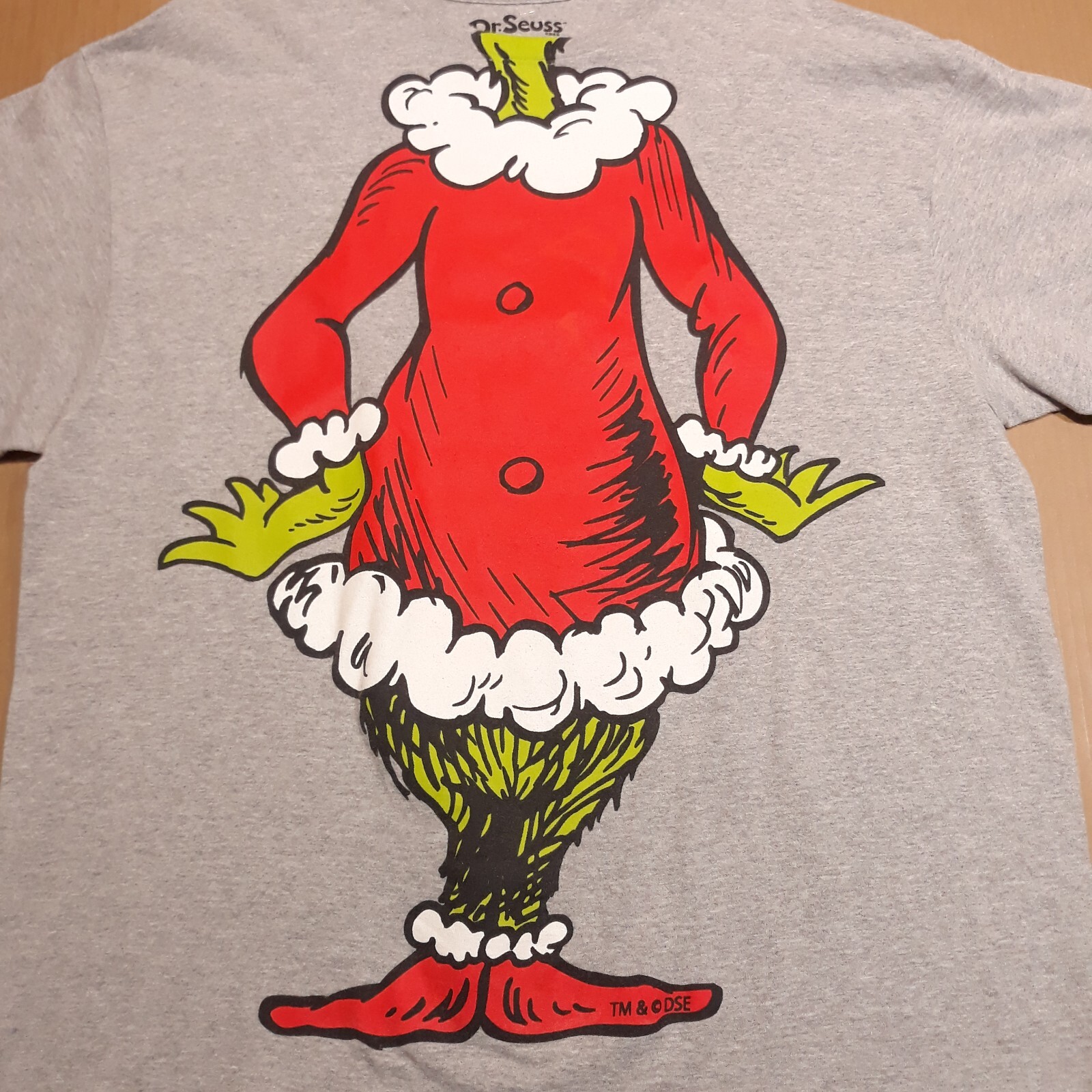 Dr Seuss By Hybrid Apparel Full Body Grinch Gray T-Shirt Men's 2XL gallery