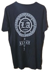 Men’s Black Medium United Graphic Print Pullover T-Shirt With Side Zippers
