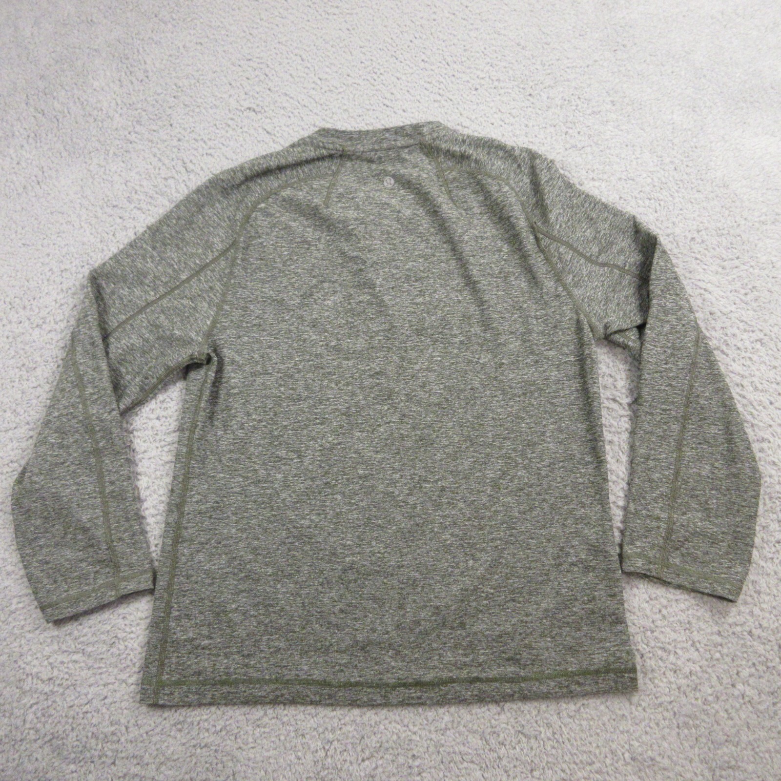 Lululemon Mens Henley Shirt size S-M Long Sleeve Stretch Performance Warm Thick gallery