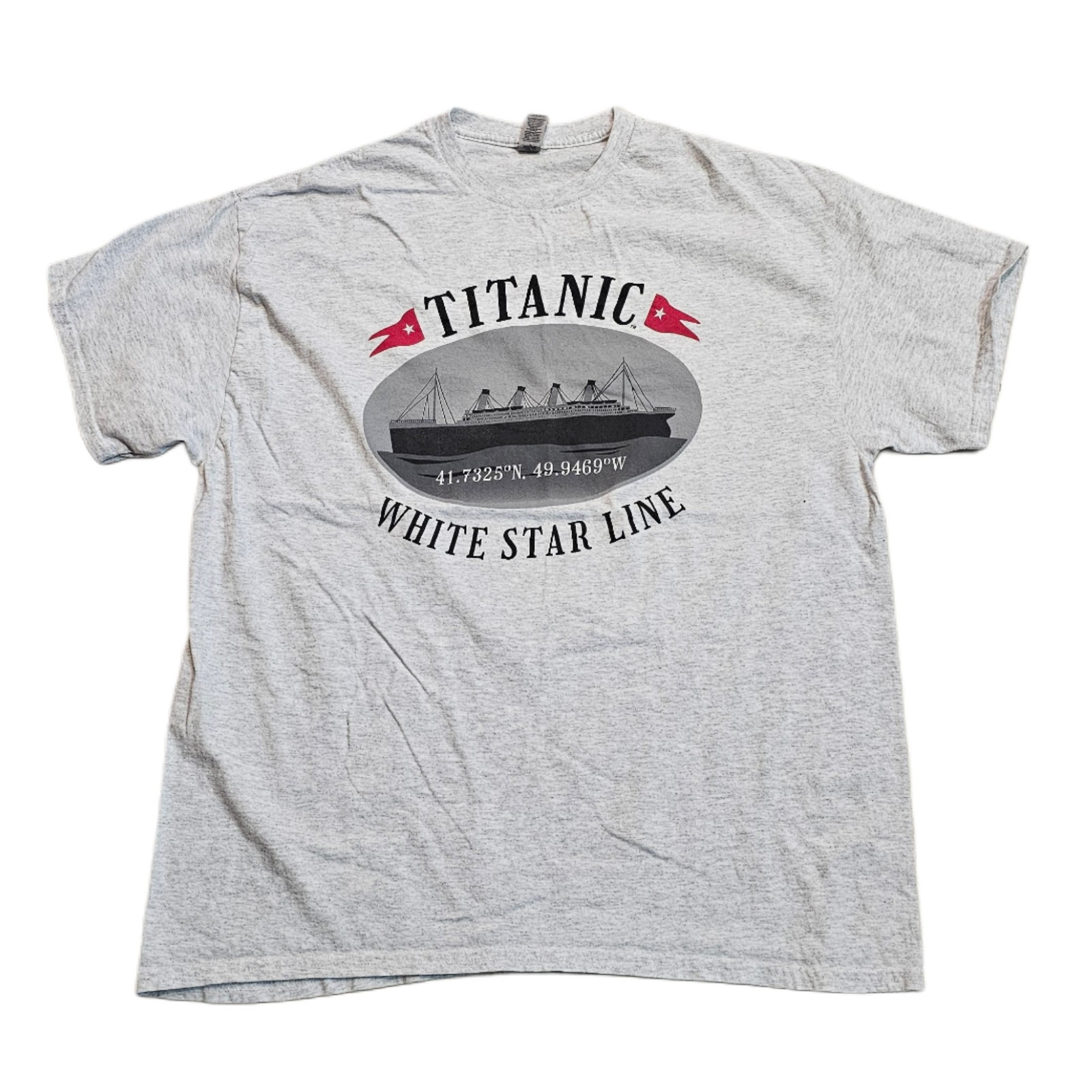 Titanic White Star Line T-Shirt Men XL RMS British Ocean Liner First Class Ship