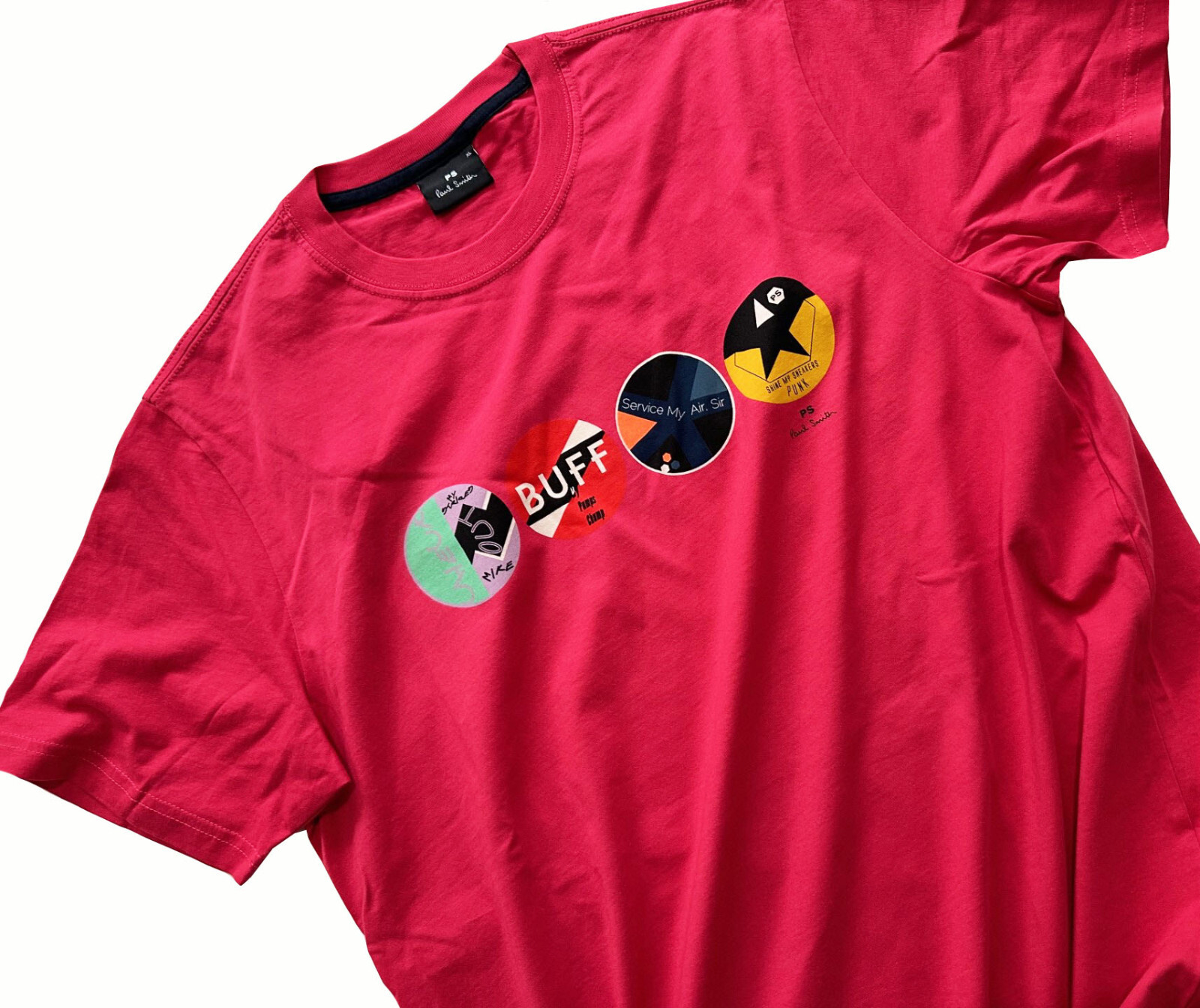 PAUL SMITH 100% ORGANIC COTTON RED T-SHIRT / TOP BNWT RARE SZ-XL semi fitted gallery