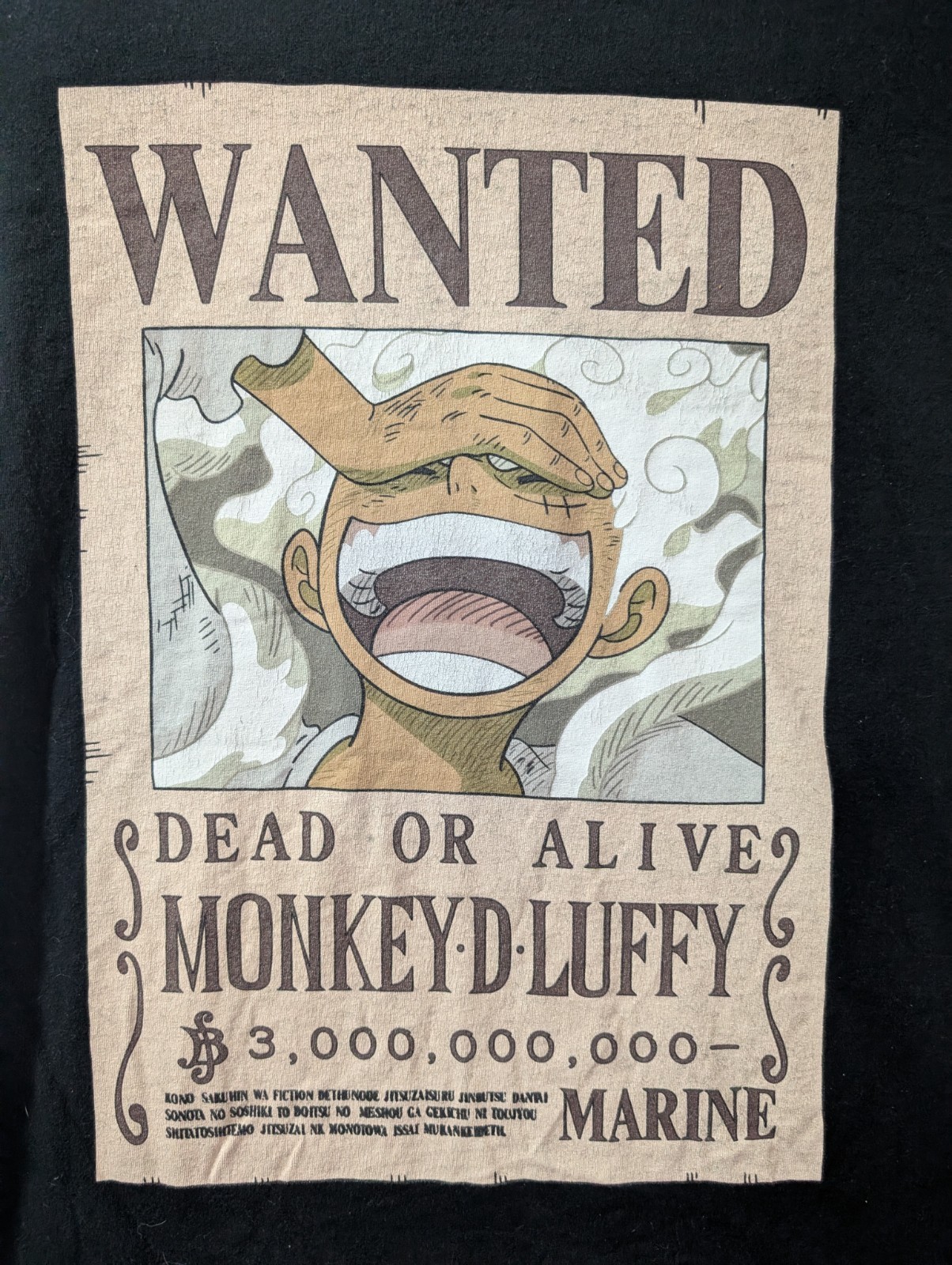 One Piece Monkey D Luffy Wanted T Shirt Men’s Large Anime Graphic Tee gallery